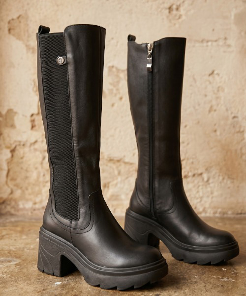 Botas largas Amara color negro para mujer