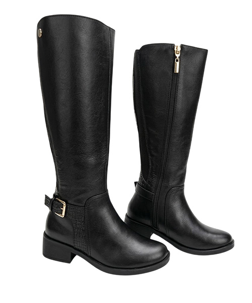 Botas largas Ariel color negro para mujer