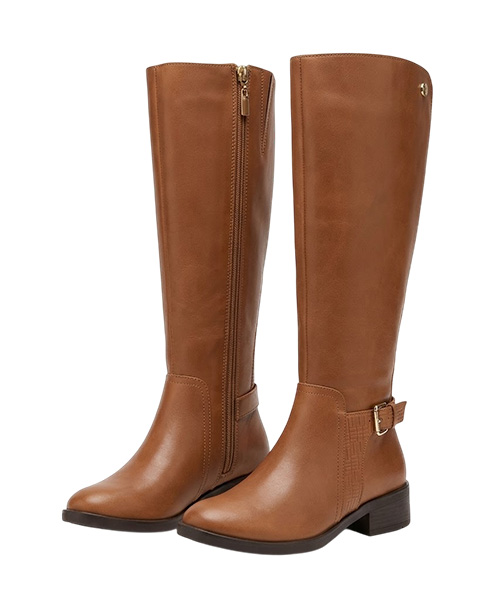Botas largas Ariel color tabaco para mujer