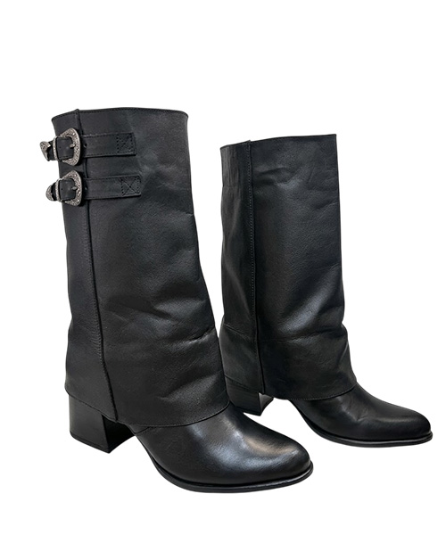 Botas largas brenda color negro para mujer