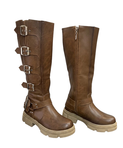 Botas largas Deborah color tabaco para mujer