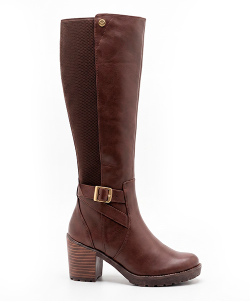 Botas largas Elibeth color marrón para mujer