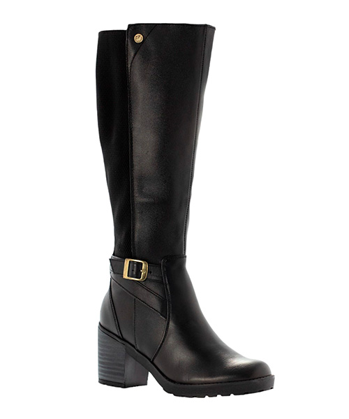 Botas largas Elibeth color negro para mujer