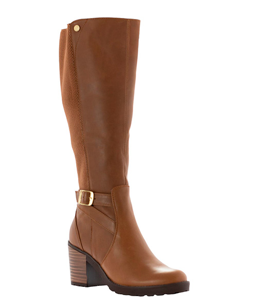 Botas largas Elibeth color tabaco para mujer