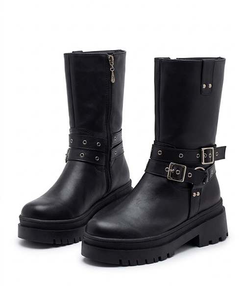 Botas largas Ivi color negro para mujer