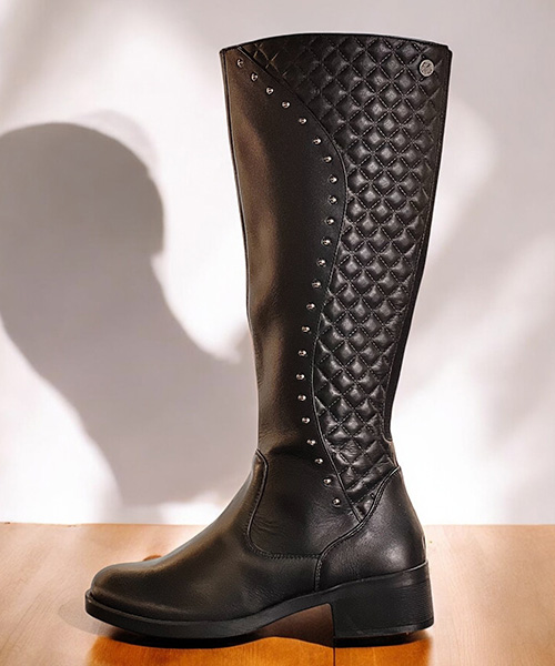 Botas largas lucille color negro para mujer