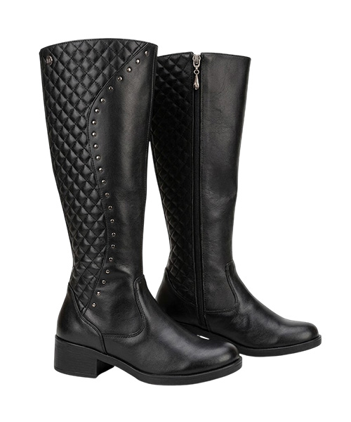 Botas largas lucille color negro para mujer