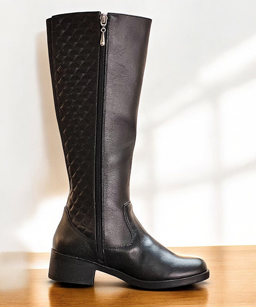 Botas largas lucille color negro para mujer