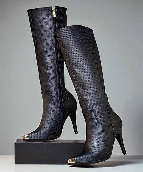 Botas largas majestic color negro para mujer