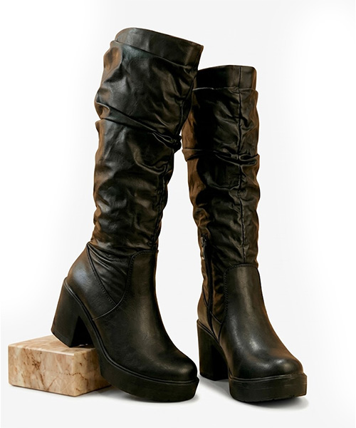 Botas largas Margot color negro para mujer