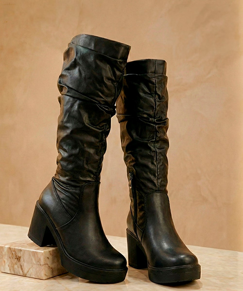 Botas largas Margot color negro para mujer