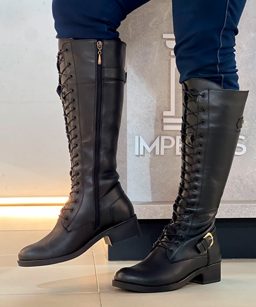 Botas largas Mia color negro para mujer