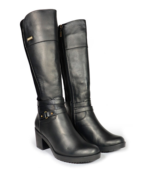 Botas largas Pia color negro para mujer
