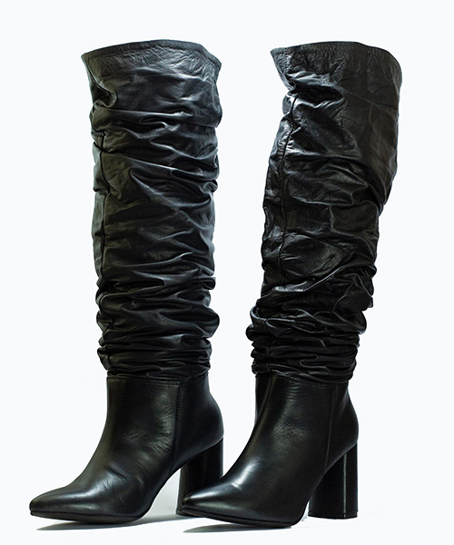 Botas extralarga Scarlett color negro para mujer