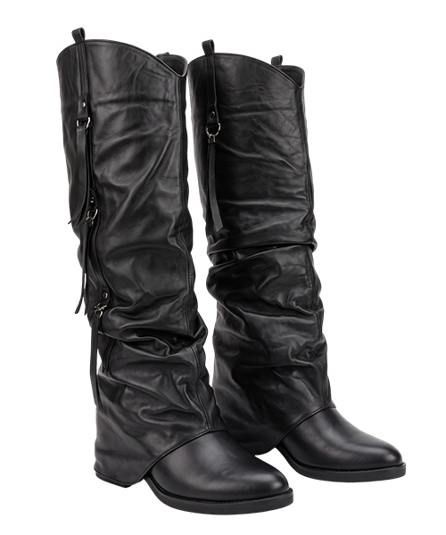Botas largas Taylor cosaca color negro para mujer
