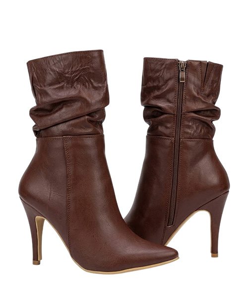 Botin Abril color coñac para mujer