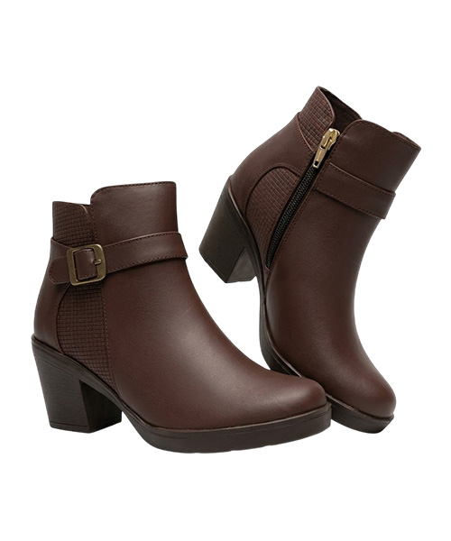 Botin Adelaida color café para mujer