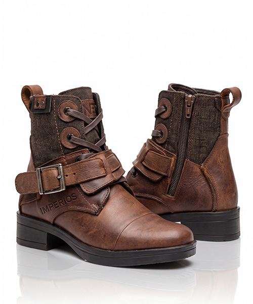 Botin bohemia color tabaco para mujer