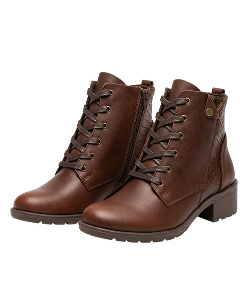 Botin Dalila color coñac para mujer