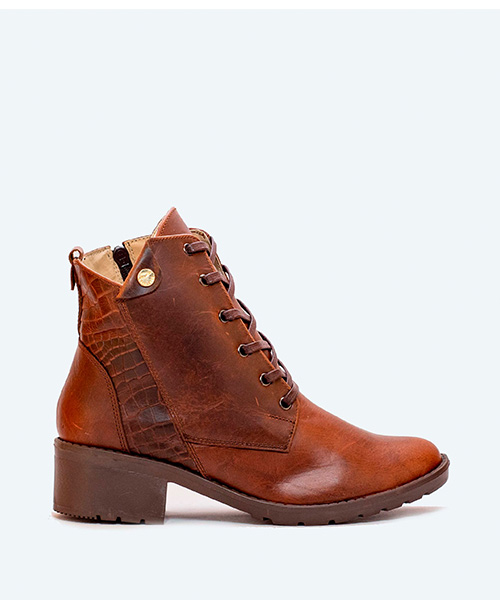 Botin Dalila color coñac para mujer