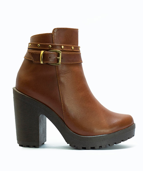 Botin Everlyn color tabaco para mujer