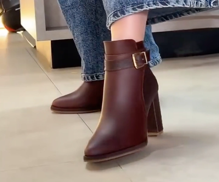 Botin Greta color cafe para mujer - 1054