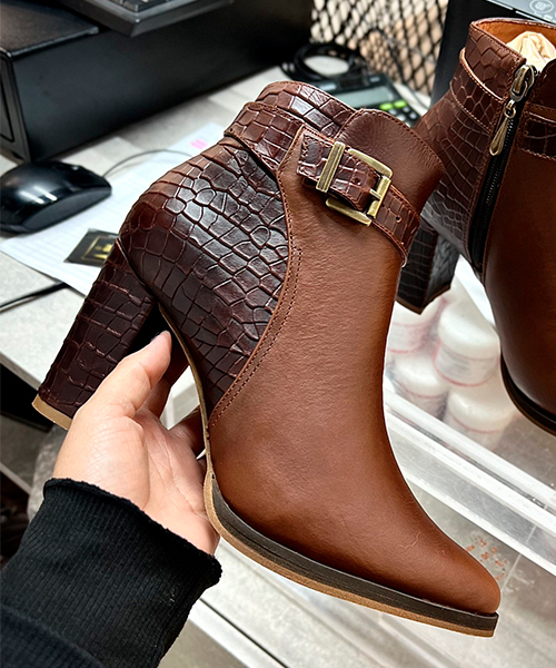 Botin Greta color cafe para mujer