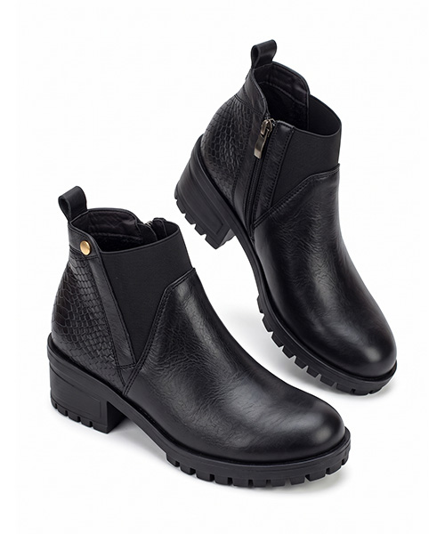 Botin Hanna color negro para mujer
