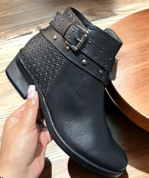 Botin heike color negro para mujer