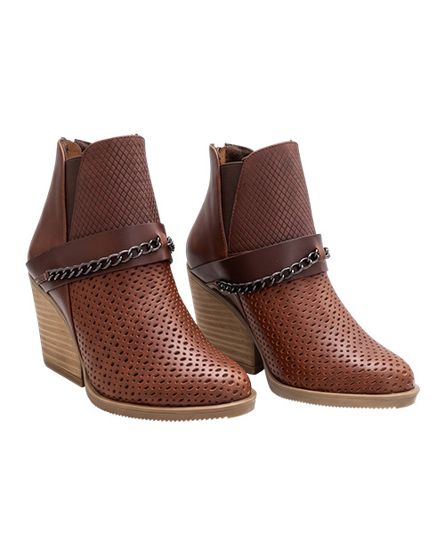 Botin Kacey color café para mujer