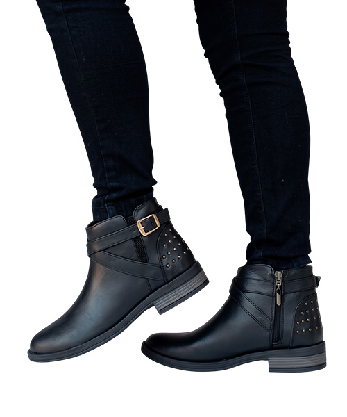 Botin Karla color negro para mujer