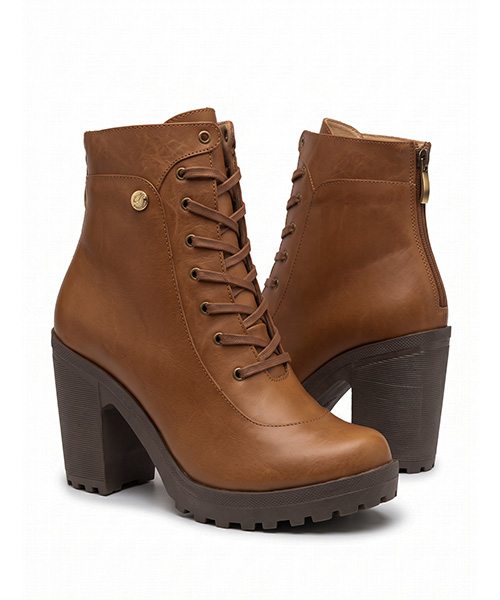 Botin Kathrin color camel para mujer