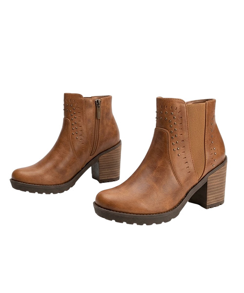 Botin Minerva color camel para mujer