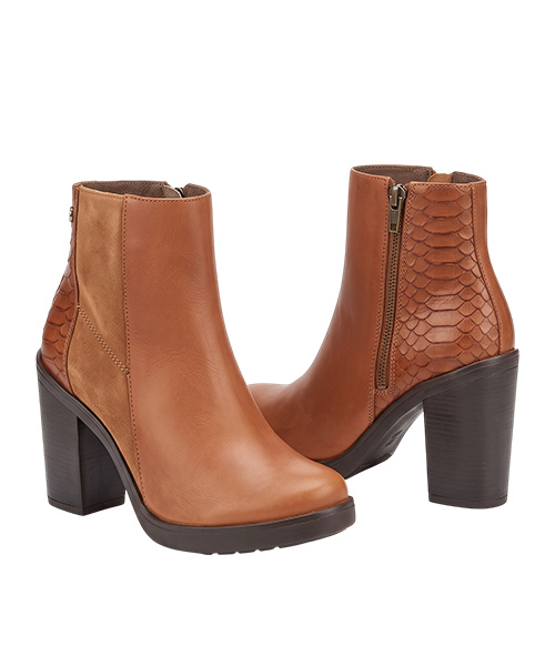 Botin Rosalie color tabaco para mujer