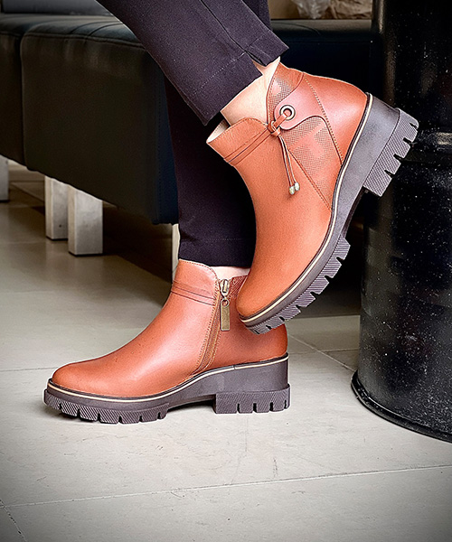 Botin Sharon color tabaco para mujer