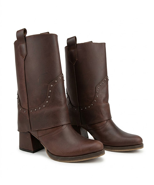 Bota Texana Tammy 5½ color Coñac para mujer