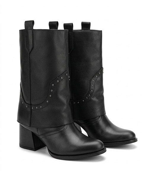 Bota Texana Tammy 5½ color negro para mujer