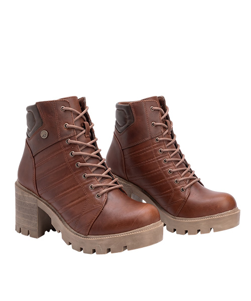 Botin Victoria color coñac para mujer