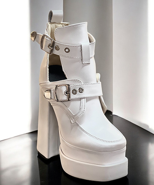 Botines Rebel color blanco para mujer