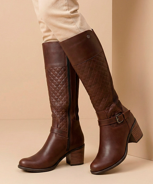 Botas Renata color coñac para mujer