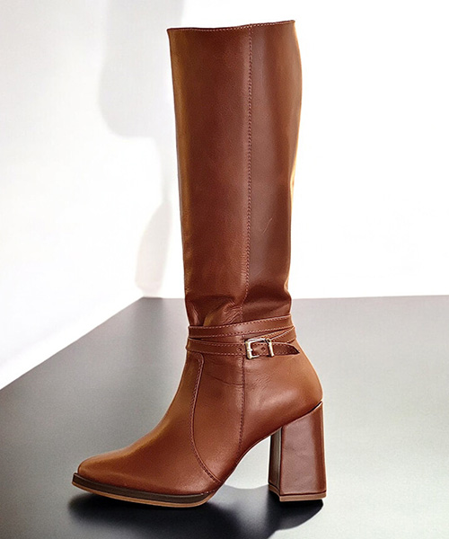 Botas largas Wander color tabaco para mujer